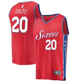 Men's Philadelphia 76ers Markelle Fultz Fanatics Branded Red Fast Break Replica Jersey - Statement Edition