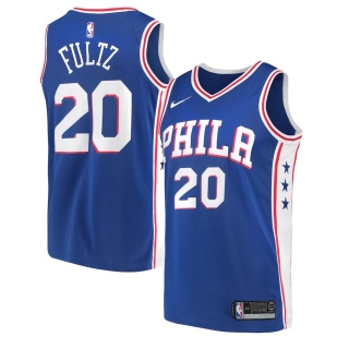 Men's Philadelphia 76ers Markelle Fultz Nike Blue Swingman Jersey Icon Edition