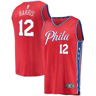Men's Philadelphia 76ers Tobias Harris Fanatics Branded Red Fast Break Replica Jersey - Statement Edition