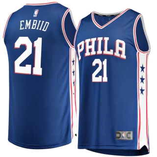 Men's Philadelphia 76ers Joel Embiid Fanatics Branded Royal Fast Break Replica Jersey - Icon Edition