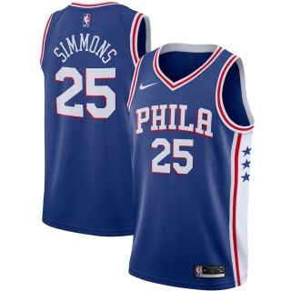 Men's Philadelphia 76ers Ben Simmons Nike Royal 2019-2020 Swingman Jersey - Icon Edition