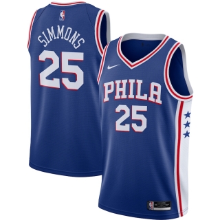 Men's Philadelphia 76ers Ben Simmons Nike Royal 2020-21 Swingman Jersey - Icon Edition