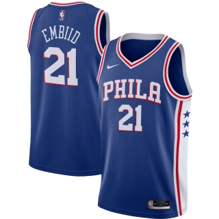 Men's Philadelphia 76ers Joel Embiid Nike Royal 2020-21 Swingman Jersey - Icon Edition