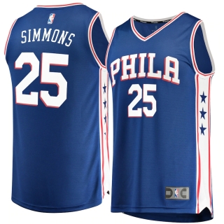 Men's Philadelphia 76ers Ben Simmons Fanatics Branded Royal Fast Break Replica Jersey - Icon Edition