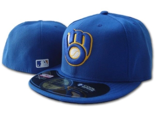 MLB Milwaukee Brewers Fitted Hat SF - 072