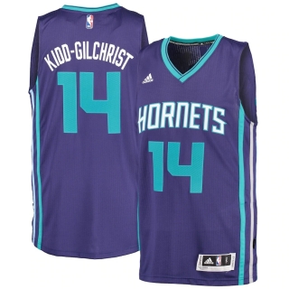 Men's Charlotte Hornets Michael Kidd-Gilchrist adidas Purple Player Swingman Road Jersey