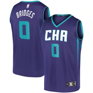 Men's Charlotte Hornets Miles Bridges Fanatics Branded Purple Fast Break Replica Jersey - Statement Edition