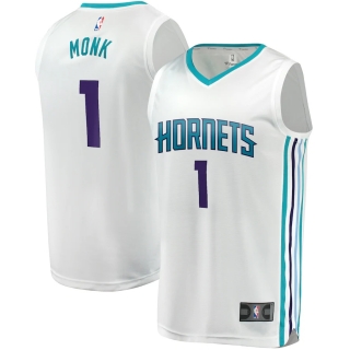 Men's Charlotte Hornets Malik Monk Fanatics Branded White Fast Break Replica Player Team Jersey - Association Edition