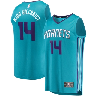Men's Charlotte Hornets Michael Kidd-Gilchrist Fanatics Branded Teal Fast Break Replica Player Team Jersey - Icon Edition