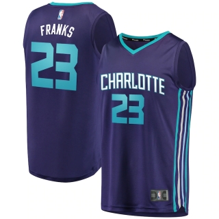 Men's Charlotte Hornets Robert Franks Fanatics Branded Purple Fast Break Replica Player Jersey - Statement Edition