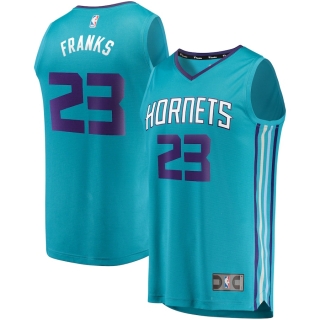 Men's Charlotte Hornets Robert Franks Fanatics Branded Teal Fast Break Replica Jersey - Icon Edition