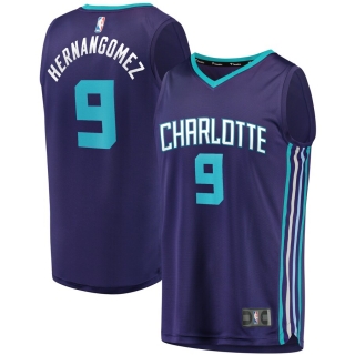 Men's Charlotte Hornets Willy Hernangomez Fanatics Branded Purple Fast Break Replica Player Team Jersey - Statement Edition