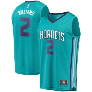 Men's Charlotte Hornets Marvin Williams Fanatics Branded Teal Fast Break Replica Player Jersey - Icon Edition
