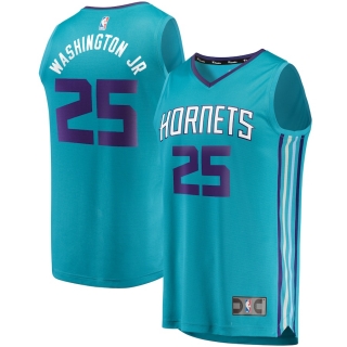 Men's Charlotte Hornets PJ Washington Jr Fanatics Branded Teal Fast Break Replica Player Team Jersey - Icon Edition