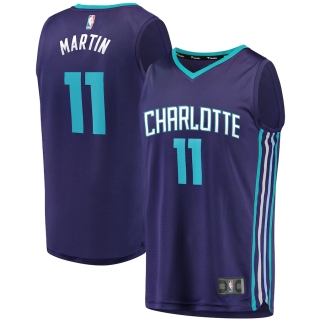 Men's Charlotte Hornets Cody Martin Fanatics Branded Purple Fast Break Replica Player Team Jersey - Statement Edition