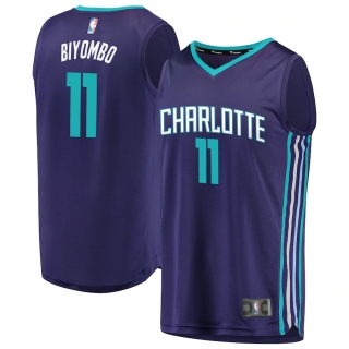 Men's Charlotte Hornets Bismack Biyombo Fanatics Branded Purple Fast Break Replica Player Jersey - Statement Edition