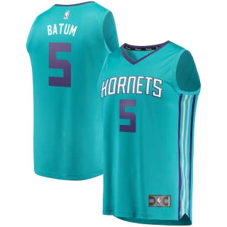 Men's Charlotte Hornets Nicolas Batum Fanatics Branded Teal Fast Break Replica Jersey - Icon Edition