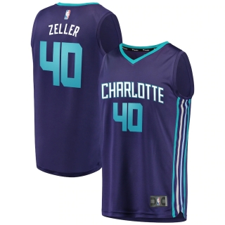 Men's Charlotte Hornets Cody Zeller Fanatics Branded Purple Fast Break Replica Player Jersey - Statement Edition