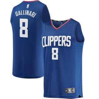 Men's LA Clippers Danilo Gallinari Fanatics Branded Blue Fast Break Replica Jersey - Icon Edition