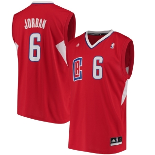 Men's LA Clippers DeAndre Jordan adidas Red Replica Jersey