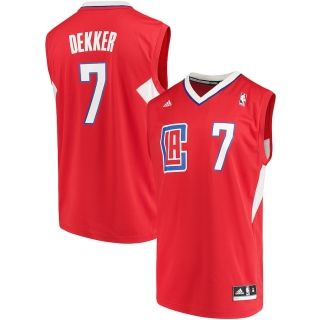 Men's LA Clippers Sam Dekker adidas Red Road Replica Jersey
