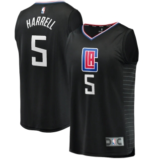 Men's LA Clippers Montrezl Harrell Fanatics Branded Black Fast Break Replica Player Jersey - Statement Edition