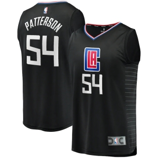 Men's LA Clippers Patrick Patterson Fanatics Branded Black Fast Break Replica Player Jersey - Statement Edition