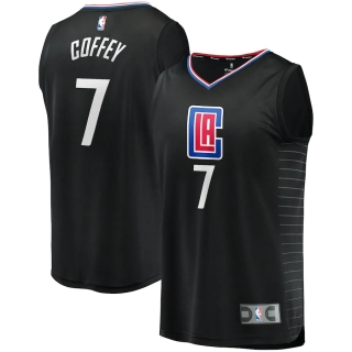 Men's LA Clippers Amir Coffey Fanatics Branded Black Fast Break Replica Player Jersey - Statement Edition