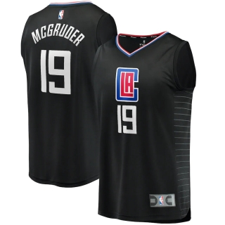 Men's LA Clippers Rodney McGruder Fanatics Branded Black Fast Break Replica Player Jersey - Statement Edition