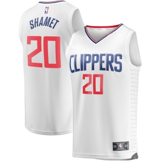 Men's LA Clippers Landry Shamet Fanatics Branded White Fast Break Replica Jersey - Association Edition