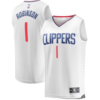Men's LA Clippers Jerome Robinson Fanatics Branded White Fast Break Replica Jersey - Association Edition
