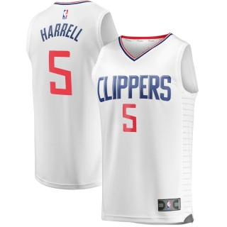 Men's LA Clippers Montrezl Harrell Fanatics Branded White Fast Break Replica Jersey - Association Edition