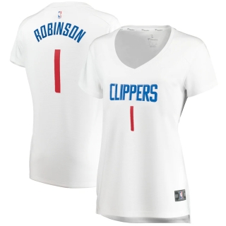 Women's LA Clippers Jerome Robinson Fanatics Branded White Fast Break Replica Jersey - Association Edition