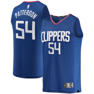 Men's LA Clippers Patrick Patterson Fanatics Branded Royal Fast Break Replica Jersey - Icon Edition