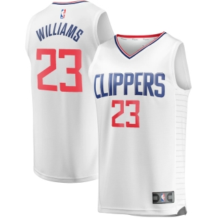 Men's LA Clippers Lou Williams Fanatics Branded White Fast Break Replica Jersey - Association Edition