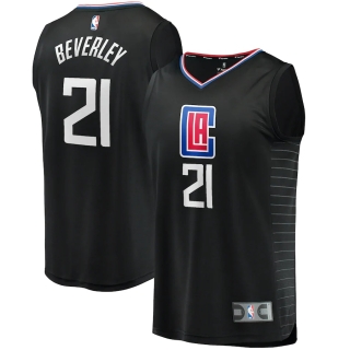 Men's LA Clippers Patrick Beverley Fanatics Branded Black Fast Break Replica Player Jersey - Statement Edition