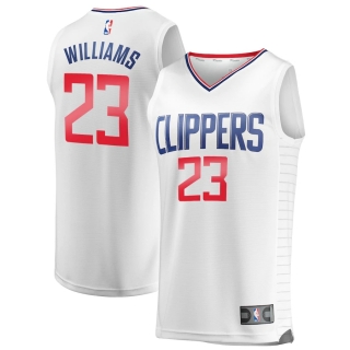 Men's LA Clippers Lou Williams Fanatics Branded White Fast Break Replica Team Jersey - Association Edition