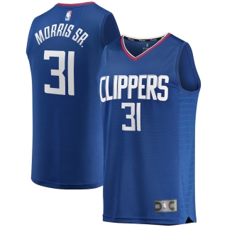 Men's LA Clippers Marcus Morris Fanatics Branded Royal Fast Break Road Player Jersey