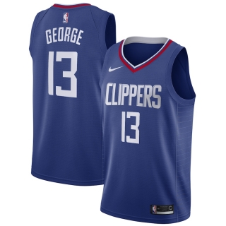 Men's LA Clippers Paul George Nike Blue 2019-20 Swingman Jersey - Icon Edition