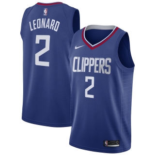 Men's LA Clippers Kawhi Leonard Nike Blue 2019-20 Swingman Jersey - Icon Edition
