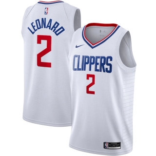 Men's LA Clippers Kawhi Leonard Nike White 2020-21 Swingman Jersey - Association Edition