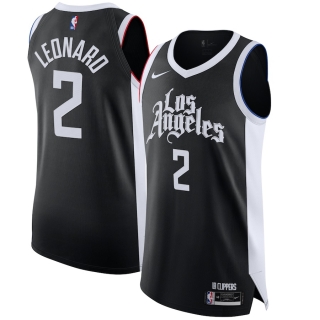 Men's LA Clippers Kawhi Leonard Nike Black 2020-21 Authentic Player Jersey – City Edition