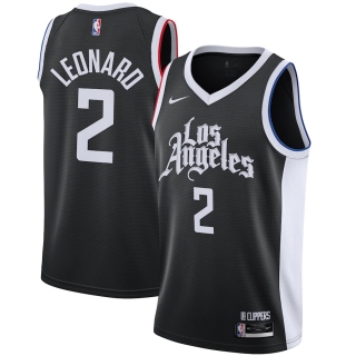 Men's LA Clippers Kawhi Leonard Nike Black 2020-21 Swingman Player Jersey – City Edition