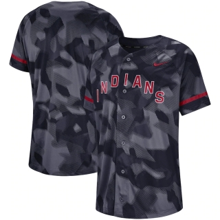 Men's Cleveland Indians Nike Navy Camo Jersey