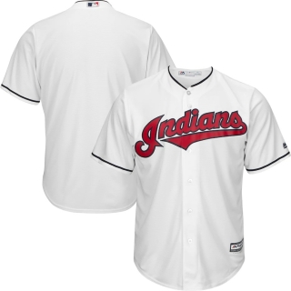 Men's Cleveland Indians Majestic White Home Cool Base Jersey