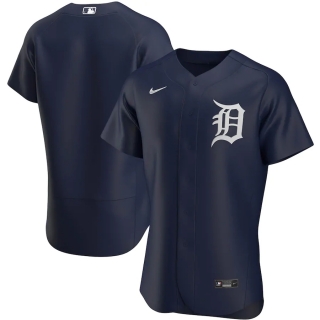 Men's Detroit Tigers Nike Navy Alternate 2020 Authentic Team Logo Jersey