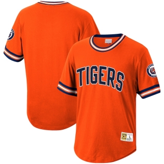 Men's Detroit Tigers Mitchell & Ness Orange Cooperstown Collection Wild Pitch Jersey T-Shirt