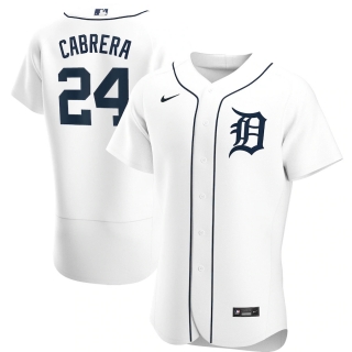 Men's Detroit Tigers Miguel Cabrera Nike White Home 2020 Authentic Player Jersey