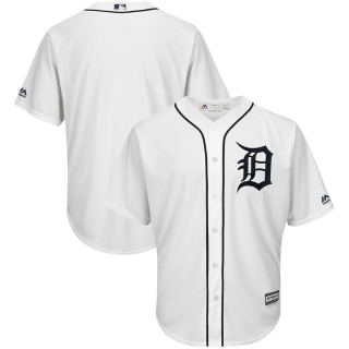 Men's Detroit Tigers Majestic White Official Cool Base Team Jersey