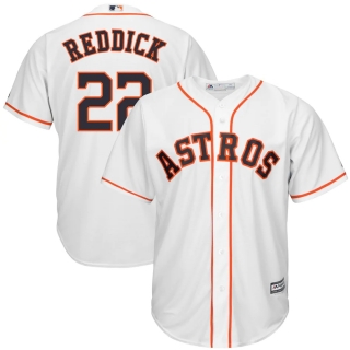 Men's Houston Astros Josh Reddick Majestic Home White Cool Base Replica Player Jersey